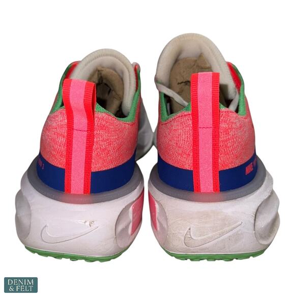 Nike ZoomX Invincible Run Flyknit 3 Women’s 8.5 White Pink Racer Blue Orange - Picture 11 of 13